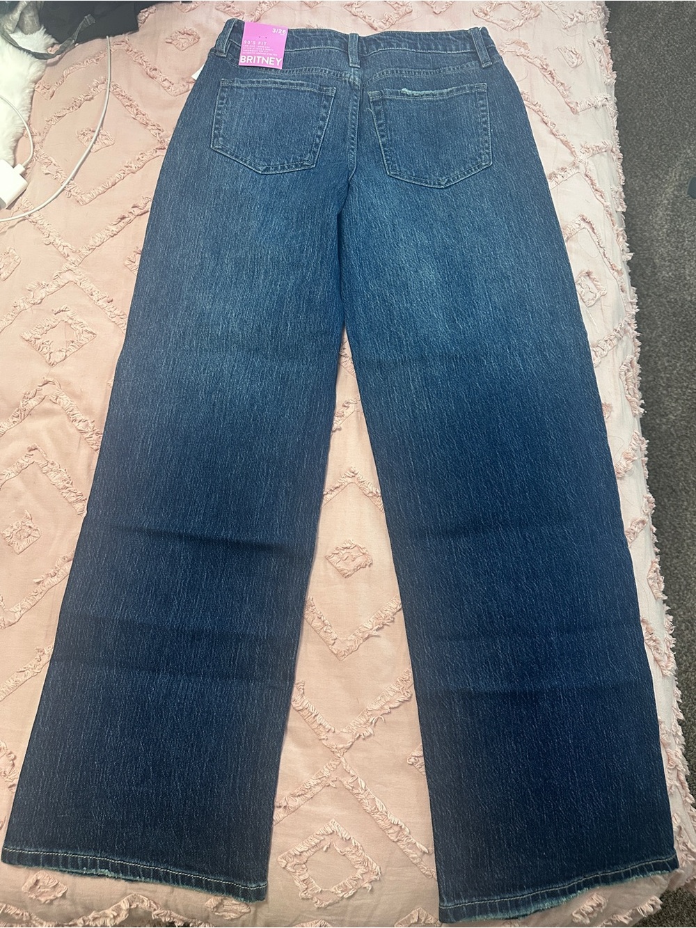 YMI Britney Boyfriend Jeans in Dark Blue Wash - Picture 6 of 8
